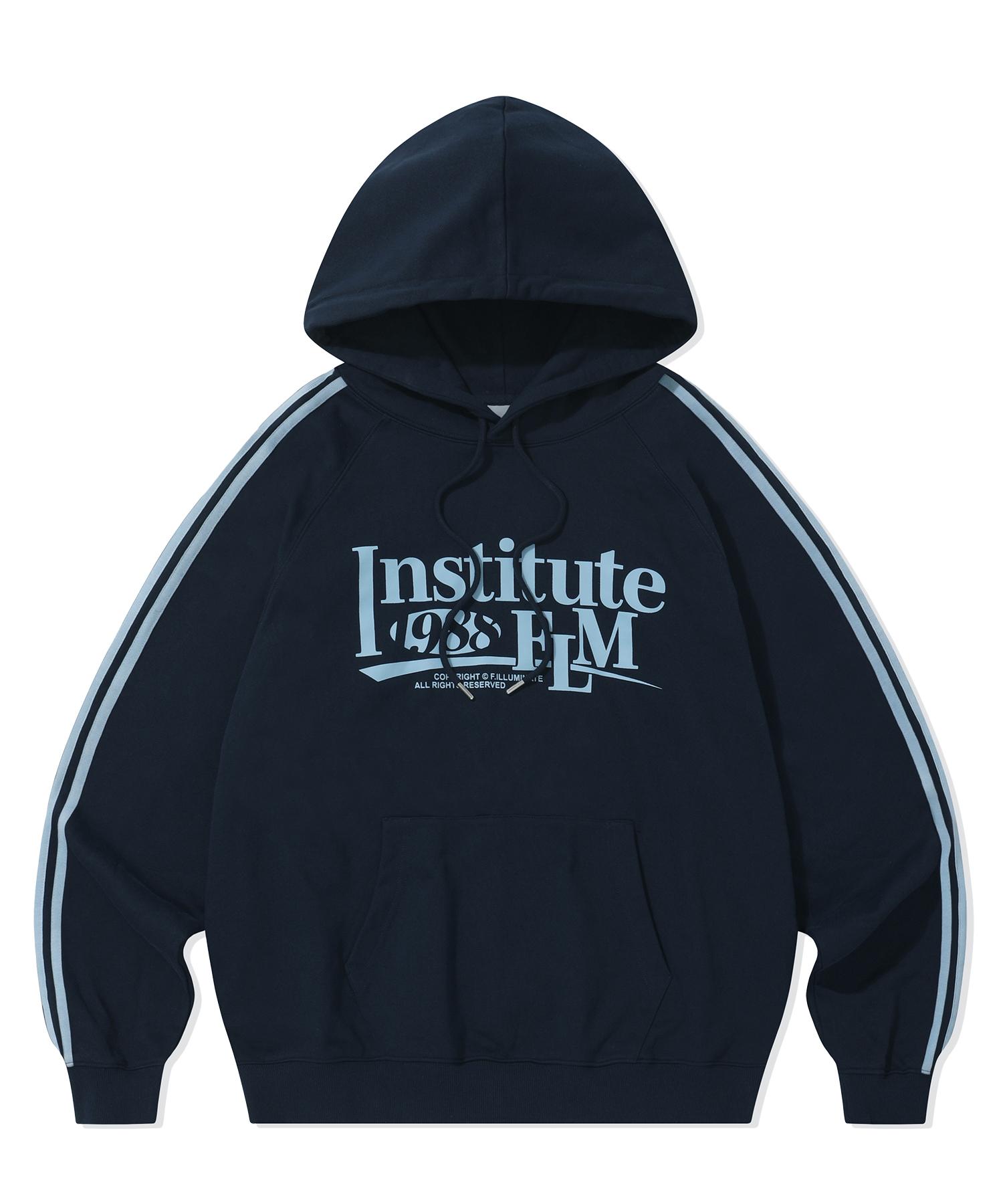 Illuminate Double Line Taping Hoodie - Navy Navy/L