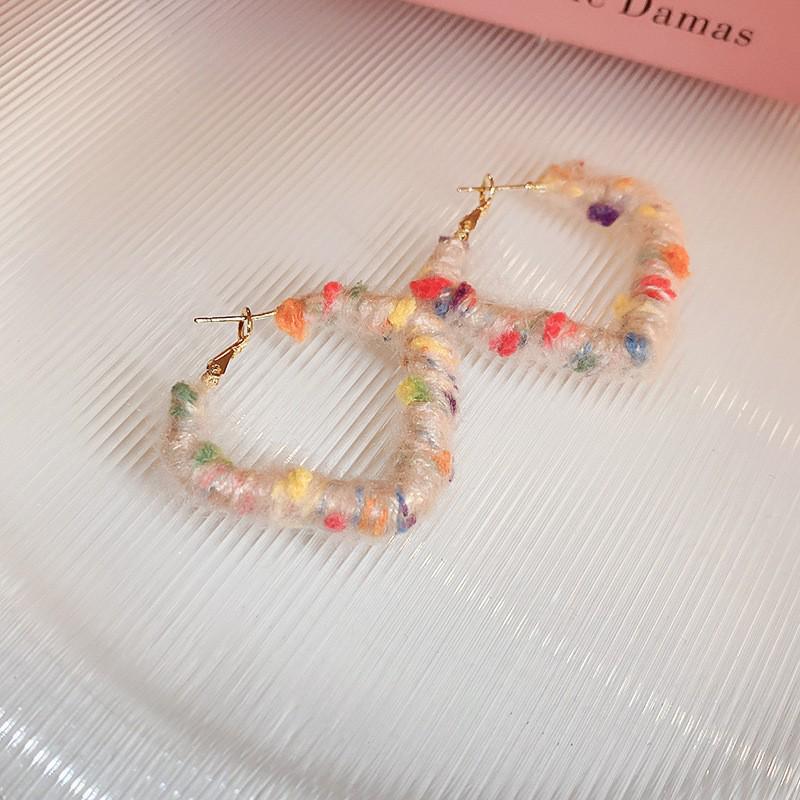 Silver Needle Retro Geometric Resin Earrings: Chinese Style Studs & Dangles