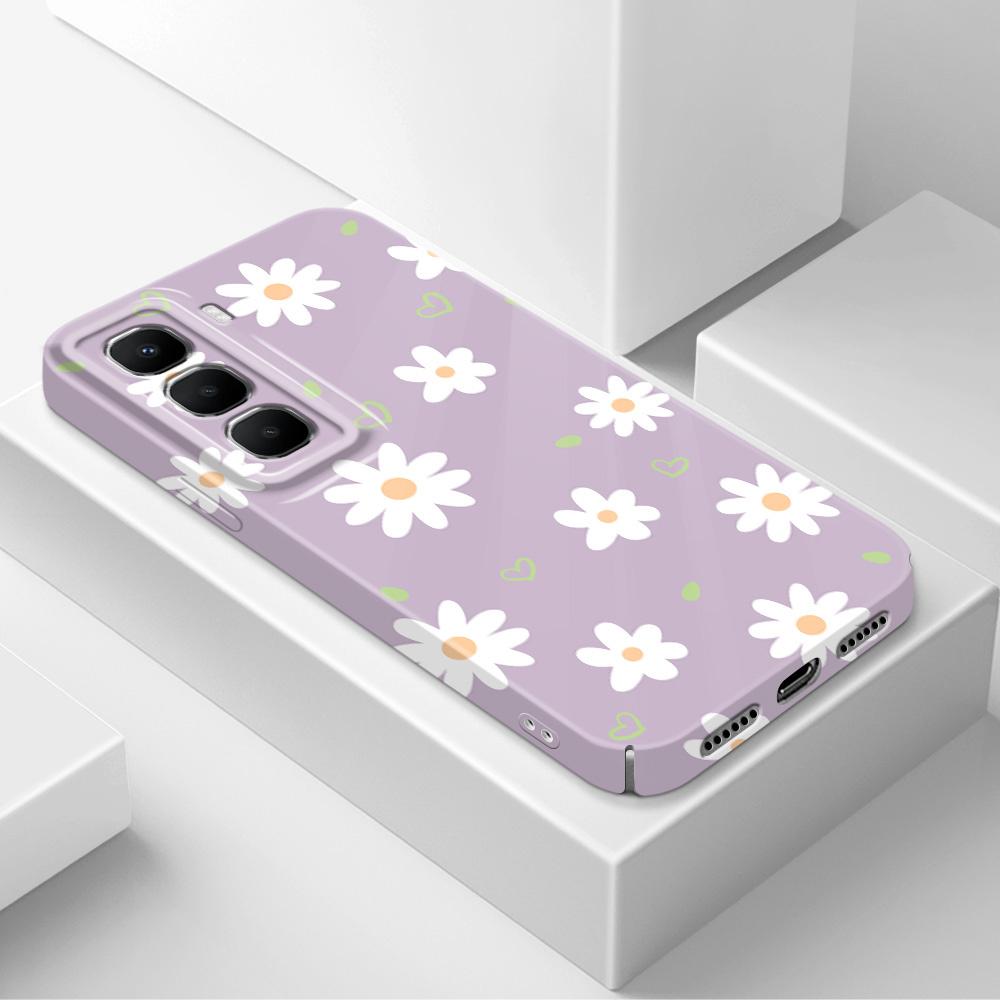 Tender Daisy Phone Case For Infinix Hot 60 60I 40 30I 12 10 Note 50 30 Pro Plus Play 4G 5G Film Hard Cover