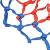 2pcs Heavy Duty Basketball Net Replacement White Red Blue Color Splicing Basketball Hoop Net