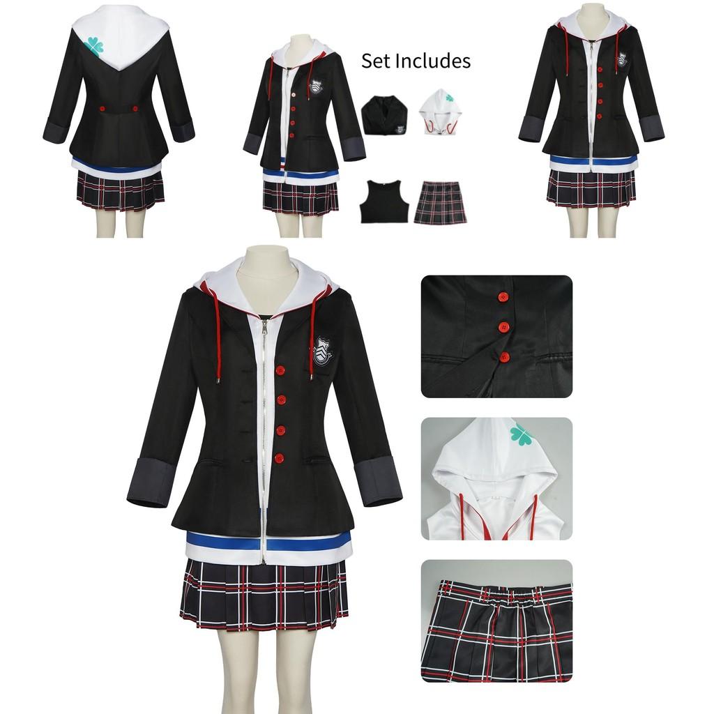 Stylish Persona 5 Ann Takamaki Cosplay Uniform For Gaming Events Comfortable Polyester Fabric