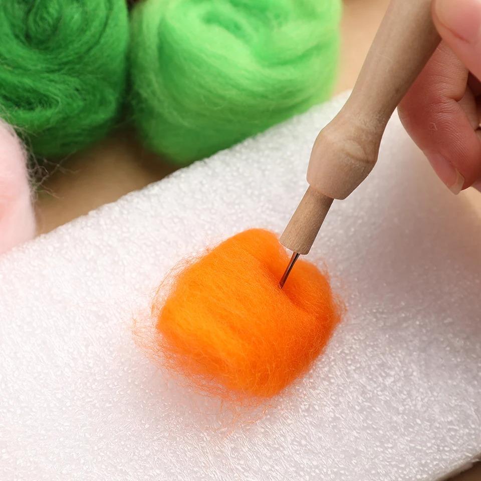 50 kolorów 3g wełna wędrująca włókno DIY Filc robótki ręczne Materiał wełniany zestaw do filcowania małych zabawek