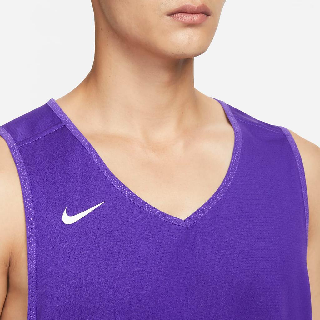 Nike Logo Print Quick-Dry Breathable Sleeveless Basketball Tank Top Men Tops Blue CQ4363-546