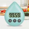 Wasserdichter Digitaler Timer mit Saugnapf, Lauter Alarm Küchen-Timer zum Kochen Duschen Sport, LCD-Display Countdown-Uhr, 8x6.5x2.5cm