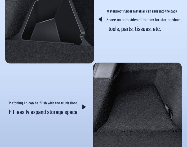 Refreshed Tesla Model Y 6-Seater Trunk Side Organizer