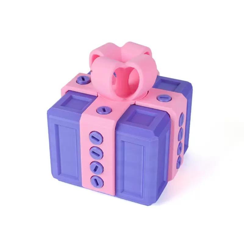 Prank Annoying Gift Box with Screws 3D Printed Very Annoyingly Funny Fidget Puzzle Coin Container for Party Festival Christmas