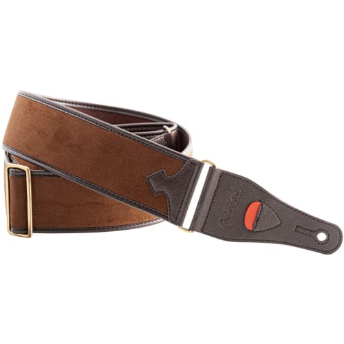 RightOn! STRAPS Guitar Strap, 6cm Wide, 95-150cm Long, Divine Brown