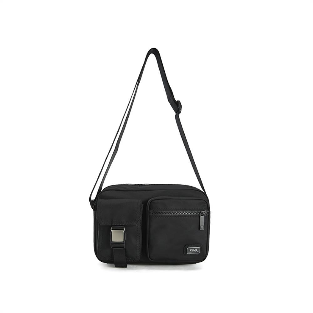 FILA Heritage Fashion Classic Trendy Casual Durable Practical Versatile Fabric Crossbody Bag Men bags Black F13M618104FBK Jet Black