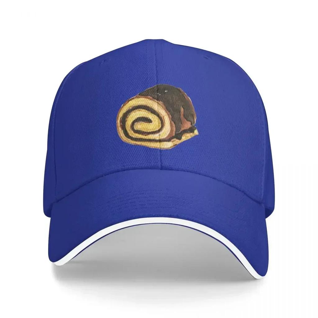 Chocolate Swiss Roll Cake Baseball Cap Military Tactical Cap Sun Hat For Children Custom Cap Women Beach Fashion Unisexs