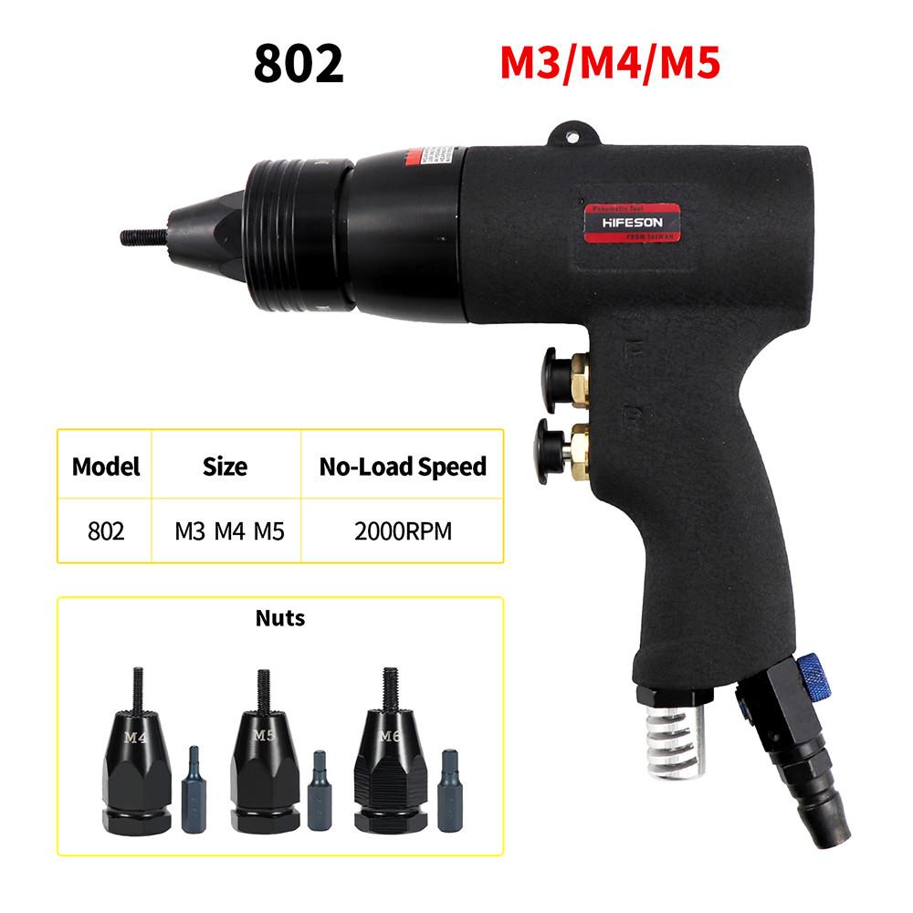 Household Repair Power Tool Portable Self-Lock Pneumatic Rivet Nut Guns Insert Thread Pull Setter Riveters