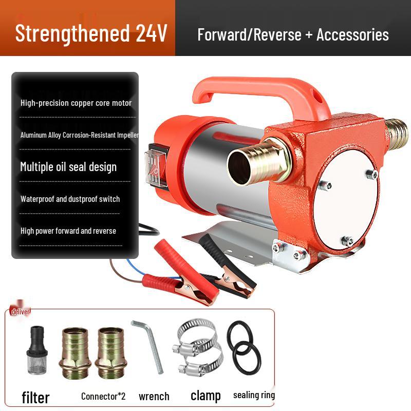 Electric Oil Pump 12v/24v Universal, 220v Diesel Pump, Self-Priming Refueling System