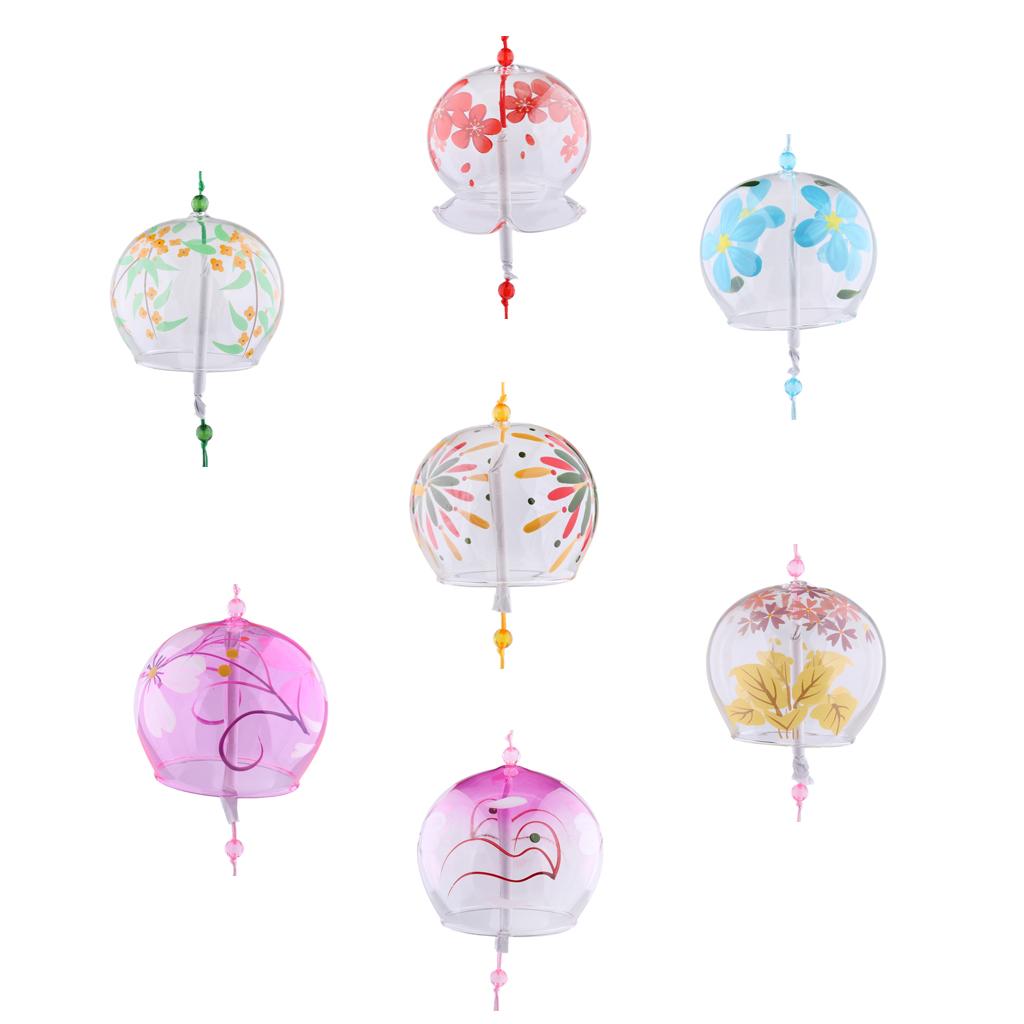 Japanese Wind Bell Japan Wind Chimes Handmade Glass Furin Home Decors Spa Kitchen Office Decor