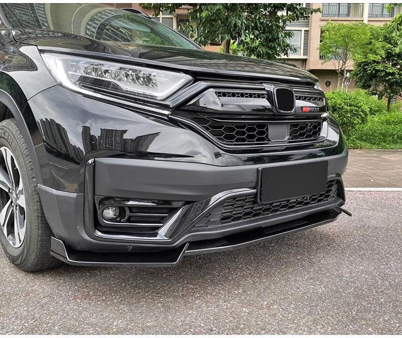 Compatible with 2021-2022 Honda CR-V: Modified Front Splitter, Roof Spoiler, Front Lip, Rear Spoiler, Louvered Grille, Body Kit.