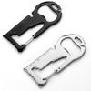 Tragbarer Kartenflaschenöffner aus Edelstahl, Bergsteigenschnalle, Outdoor-Camping-Schlüsselanhänger