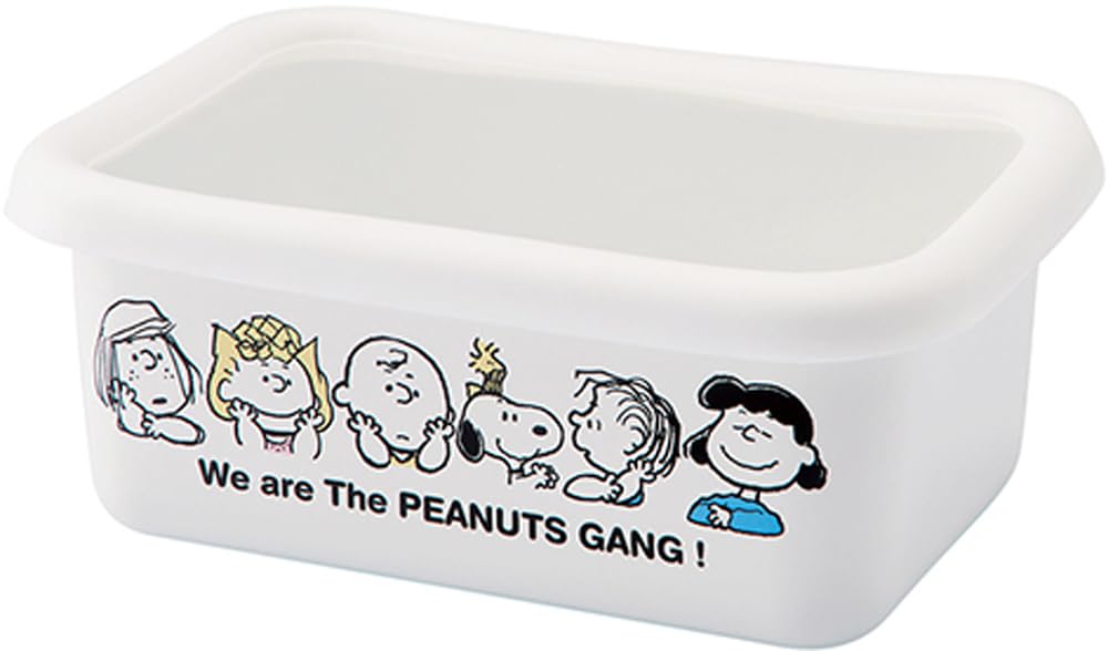 

Toyo Horo PEANUTS Enamel Rectangle Stocker, White, Medium, SNJ-2316