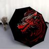 1pc Dragon Phoenix Automatic Open 8-Rib Windproof Umbrella, Travel & Commuting, Suitable for All Seasons, Lightweight Portable 147