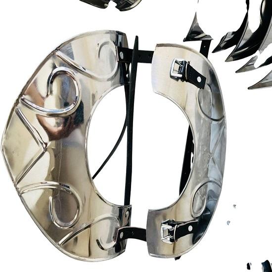 Set di Armatura Medievale in Acciaio da Donna Costume da Cavaliere Gotico Fatto a Mano, Attrezzatura Protettiva per LARP, Cosplay, Rievocazione