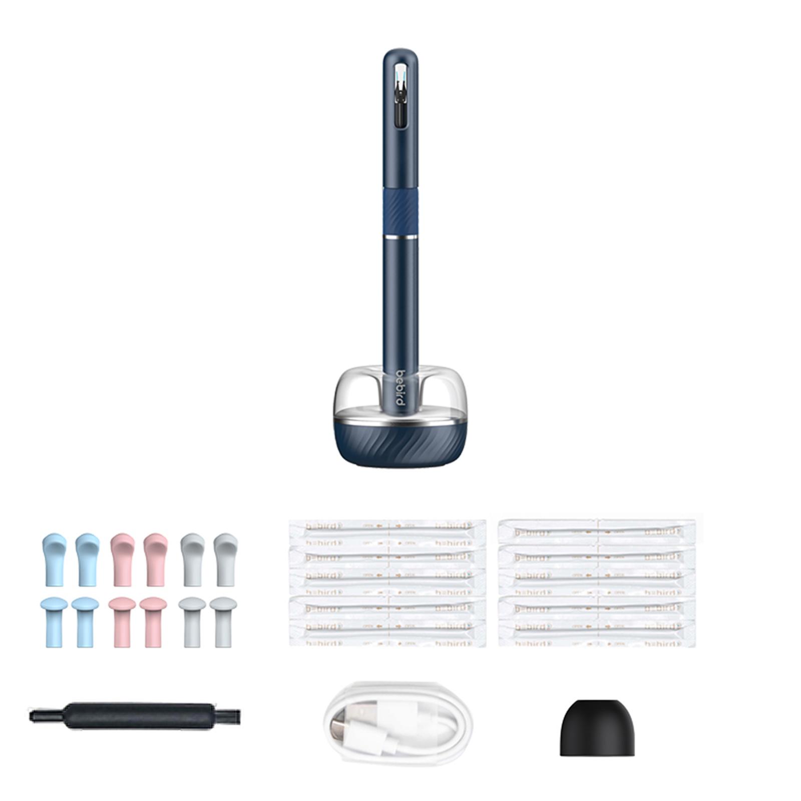 

3в1 визуальный ушной совок, эндоскопический инструмент для удаления ушной серы, ложка с пинцетом, инструмент для чистки 0 синий