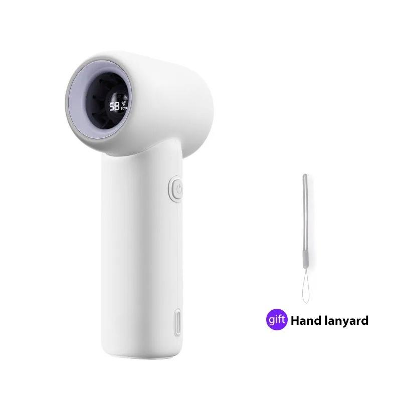 Turbo Fan Portable Handheld 5 Gear Wind Battery Operated Up To 10 Working Hours Cooling Fan for Outdoor Travel Beach