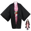 Ysir Anime Nezuko Costume Cosplay Kimono Cacciatore di Demoni Kamado Nezuko Costume Parrucca Donna Ragazza Kimono Uniforme Vestiti