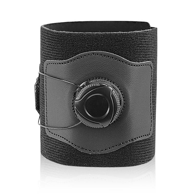 Adjustable Knob Ankle Brace Tibial Strap Compression Support Football Basketball Tennis- Adult Athletic Ankle Wraps One size чёрный