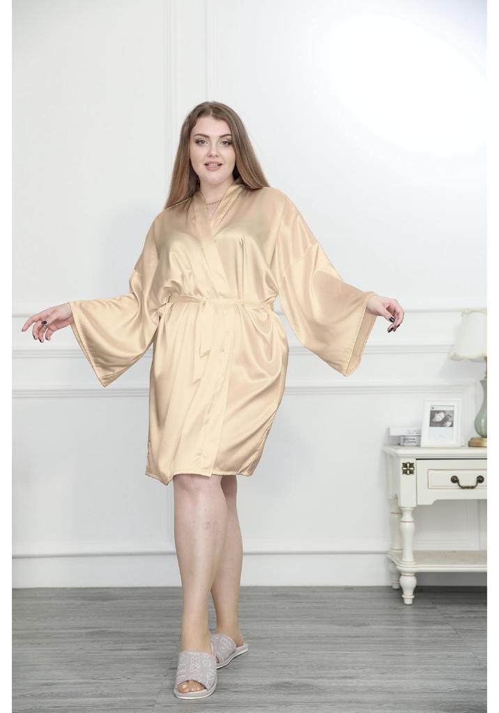 Plus Size Long Sleeve Nightgown: Women's Fresh Sexy V-Neck Tie-Up Pajamas Loungewear
