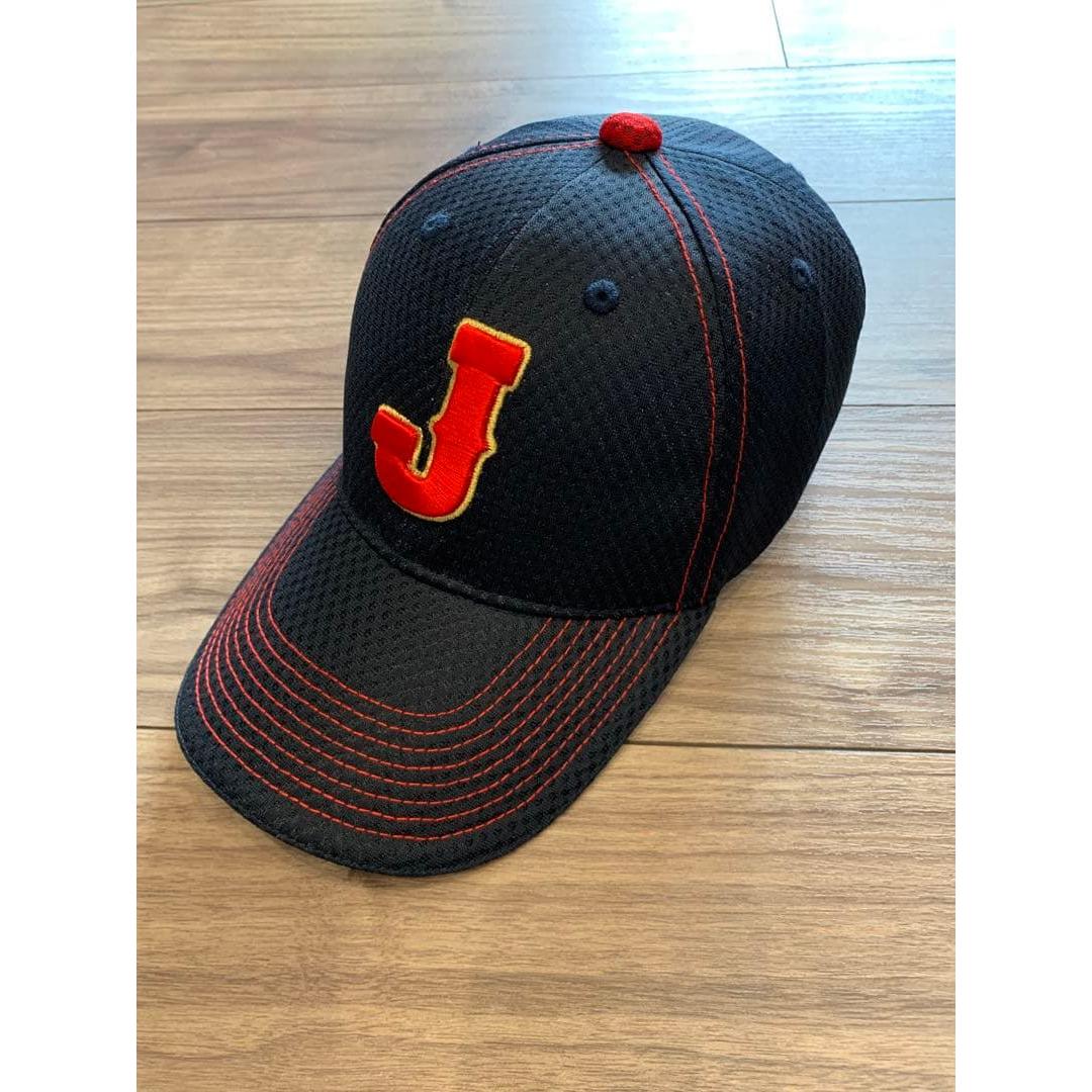 Used WBC Baseball J Embroidery Cap with Japanese Flag Samurai Japan
