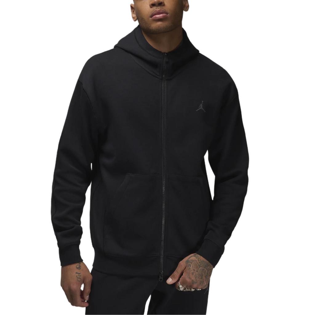 Jordan Sport Hoop Zip-Up Hoodie Design Long Sleeve Sweatshirt Men Hoodies Black FV8602-010