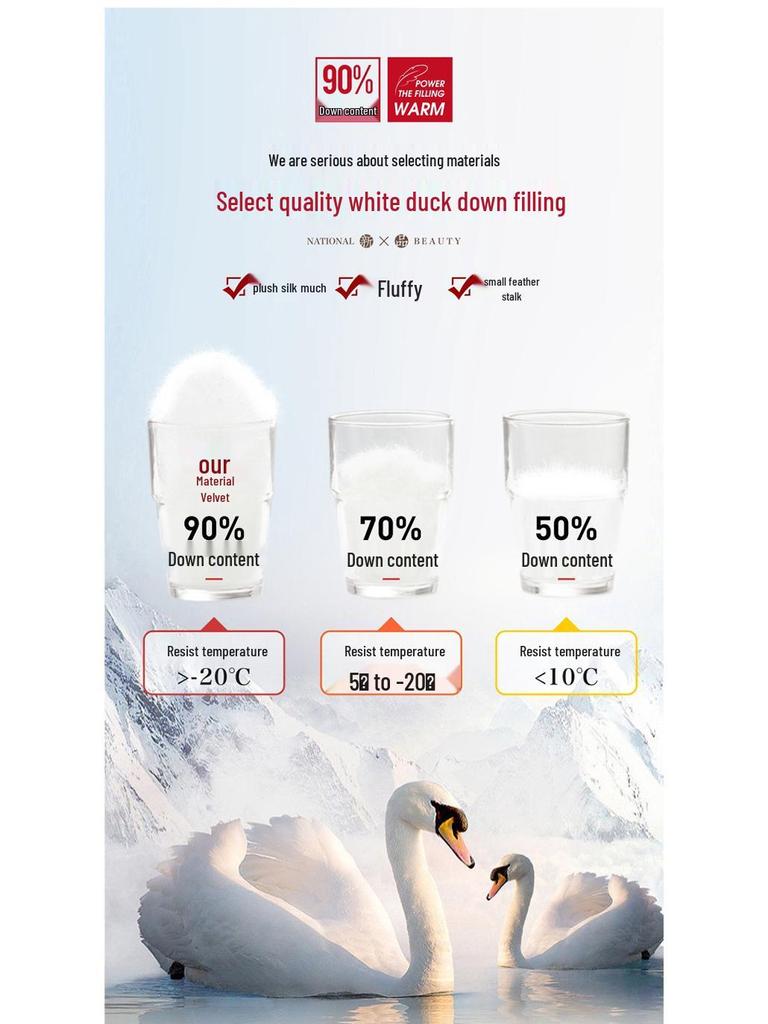 2025 New Style High Waist Slimming Winter Down Pants for Women: Thickened, Straight Leg, Warm Pants for Middle-Aged and Elderly