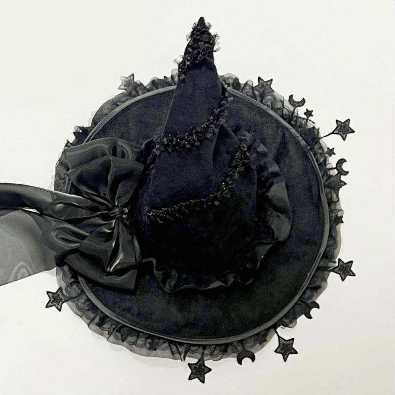 Halloween Wizard Hat Funny Witch Hat Witch Caps Wizard Costume Accessories for Masquerades Party Decor Cosplay Props