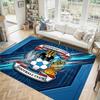 Coventry City Football Design Crystal Velvet Carpet Cozy Non?Slip Printed Rug For Bedroom Living Room Entrance