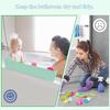 Bathtub Splash Guard PlayPad with 11 Suction Cups Doll Tray Caddy Holder Storage with 3°Drainage Slope Doll Holder Play Shelf