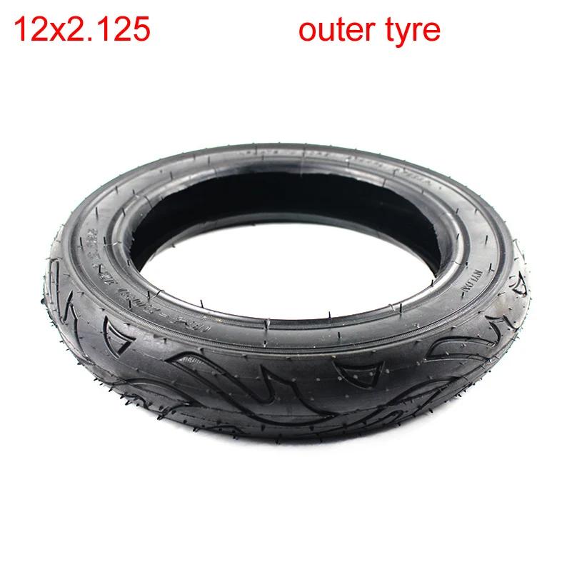 12x2.125 (64/57-203) Tire 12  Bike Bicycle Scooter Stroller Tyres Inner Tube 12*2.125 E-Bike Electric Scooter Wheel Tire outer tyre