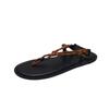 Large size casual sandals women's 2025 European and American new flat bottom thick sole cross sandals foreign trade models