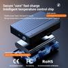2025 New Car Charger 2 in 1 Portable Charger 2000mAh for Apple and Android Phones 65 Watt Fast Charging with Flashlight Function