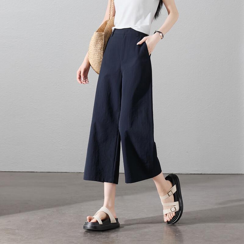 SOFSIL Women s High-Waisted Cropped Casual Pants 30