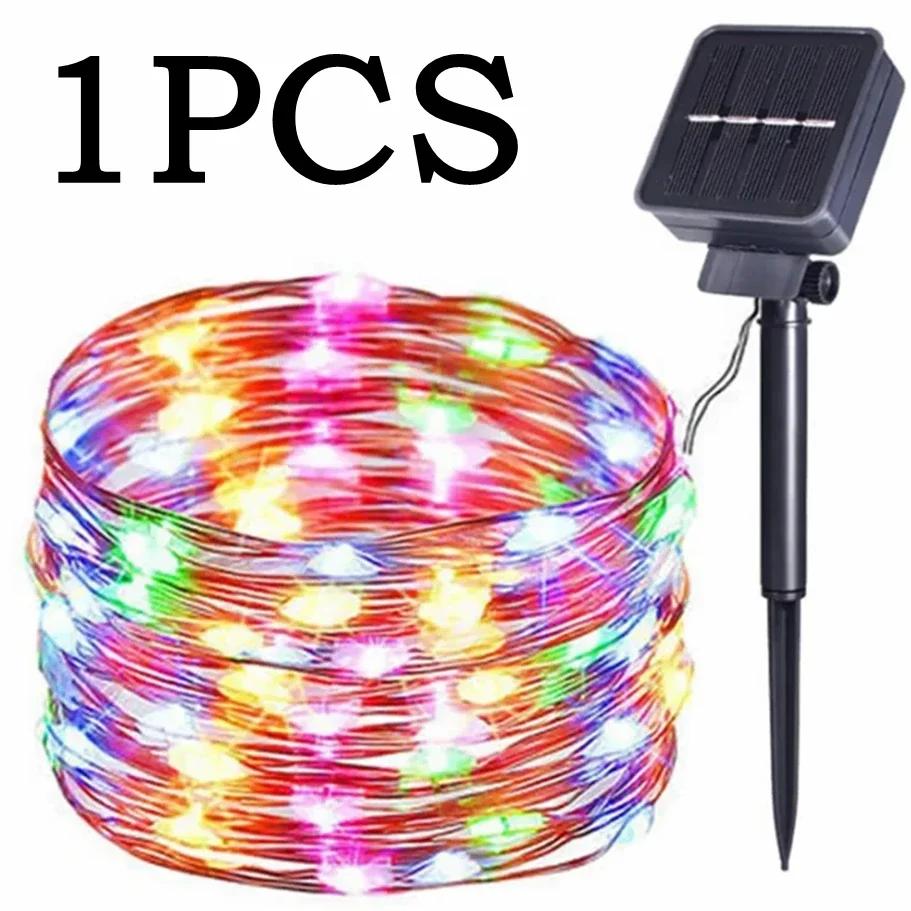 Outdoor Waterproof Fairy Garland Lights Solar String Lights LED String Lights 8 Modes Christmas Party Garden Patio Wedding Decor