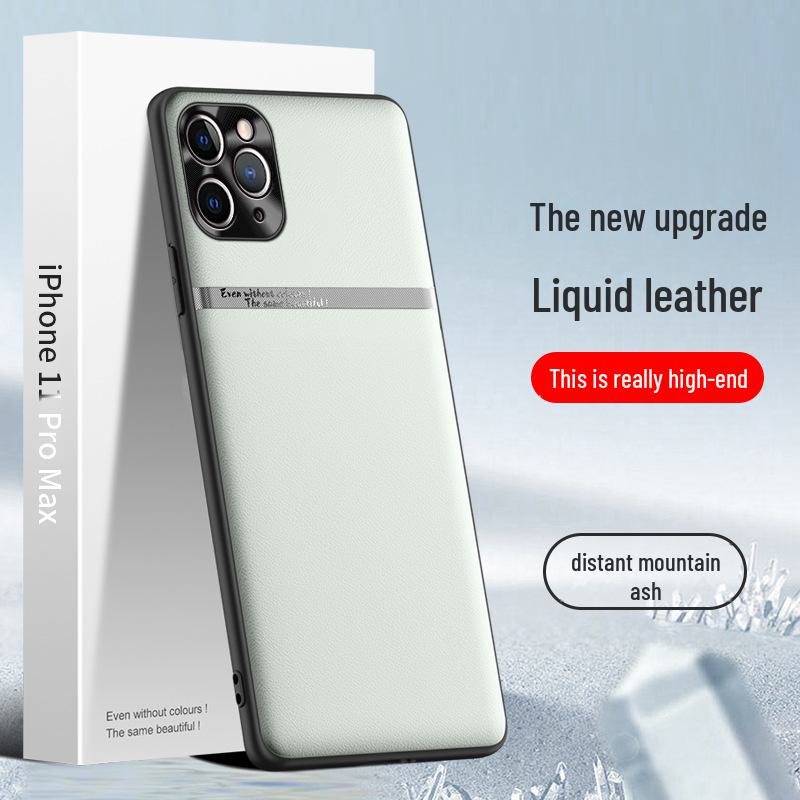 Anti-Fall Liquid Leather Case for Apple 11 Pro Max | One-Piece Anti-Protective Cover
