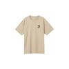 Men's Beige Cartoon Print Short-Sleeve T-Shirt
