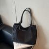 Summer new large-capacity shoulder bag women's casual versatile canvas bag college student portable class tote bag