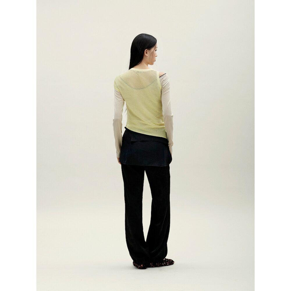 Anggae Unbalanced Twill Knit Lemon