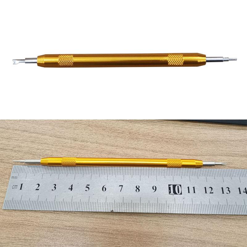 Double-headed Raw Ear Batch Yellow Double-eared Batch Steel Strap Installation And Removal Replacement Tool Aluminum Alloy Raw Ear Fork