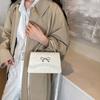 Elegant Bowknot Handbag For Women Chic Casual Small Square Shoulder Bag