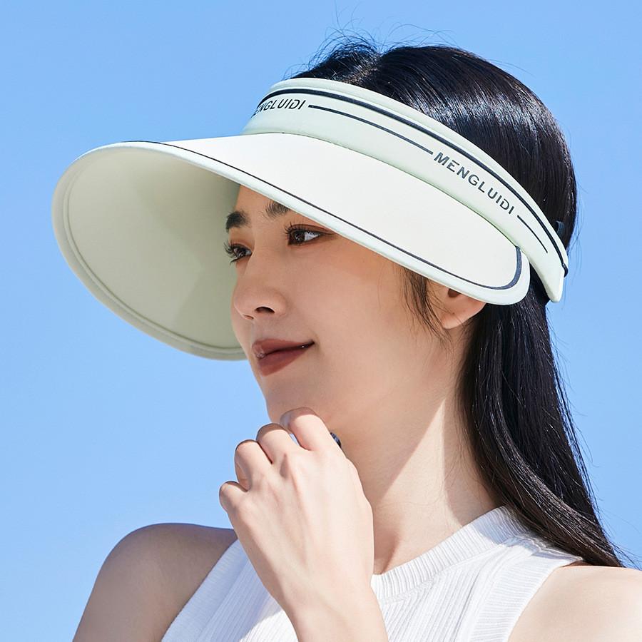 Fashionable Ice Silk Outdoor Sun Hat Women Summer Anti-uv Sunscreen Hat Adjustable Big Brim Breathable Hat