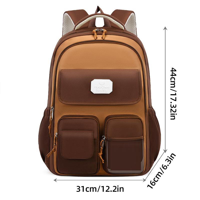 7pcs Sets Kapibala Schoolbag Students Second To Sixth Grade Children Boys Load Relief Durable Capybara Large-capacity Backpack