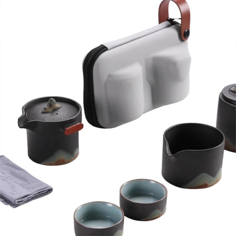 Taoxun Portable Japanese Ceramic Kung Fu Tea Set
