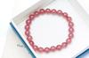 [K.KOUOKU] Strawberry Quartz Bracelet, 8mm, Power Stone, Love Luck, Gift, Natural Stone, Prayer Beads (Strawberry Quartz - 8mm)