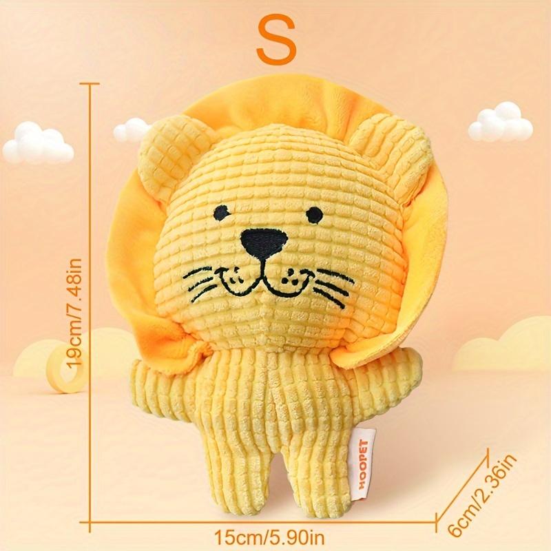 

Интерактивный набор для домашних животных с изображением льва и скрипучим звуком, идеальная игрушка для скрежетания зубами и избавления от скуки S 19*15*6cm/7.48*5.90*2.36in