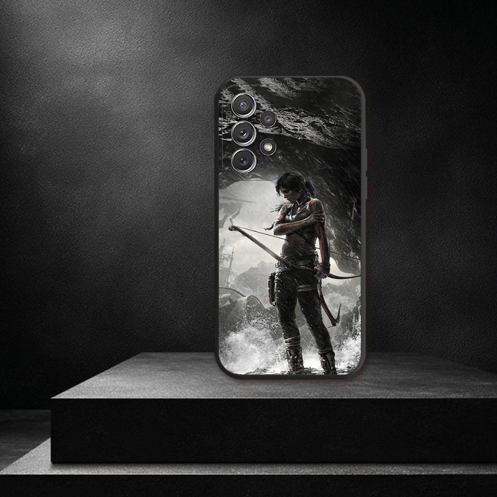 

Cool L-Lara C-Croft Phone Case For Samsung S 25,24,23,22,30,21,10,9,Ultra,Plus,Lite,FE,4,5G Black Soft Case SamsungS9