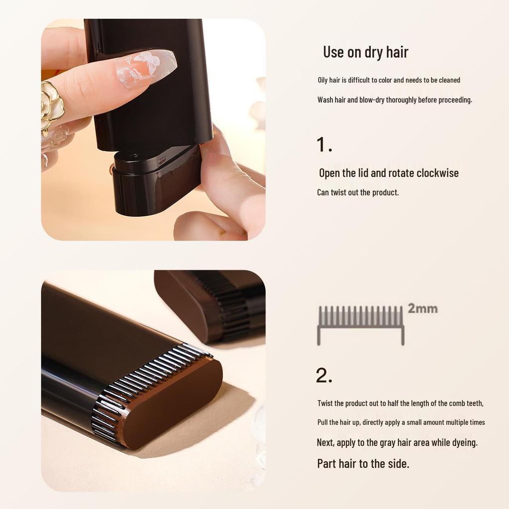 Laurestar Temporary Hair Color Stick - Non-Fading, White Hair Cover Touch-Up.